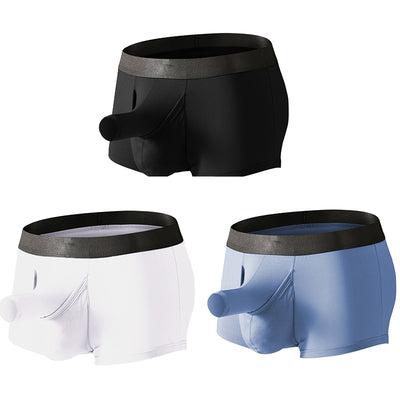 3 Pack Micro Modal Men's Breathable Sperate Pounch Underwear
