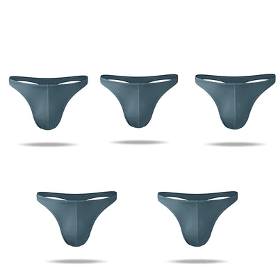 5 Pics Newest Superior Ice Silk Cool Comfortable Men's Thong - versaley