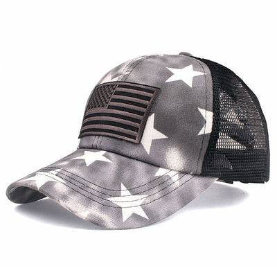 NATIONAL FLAG EMBROIDERED BASEBALL CAP - versaley