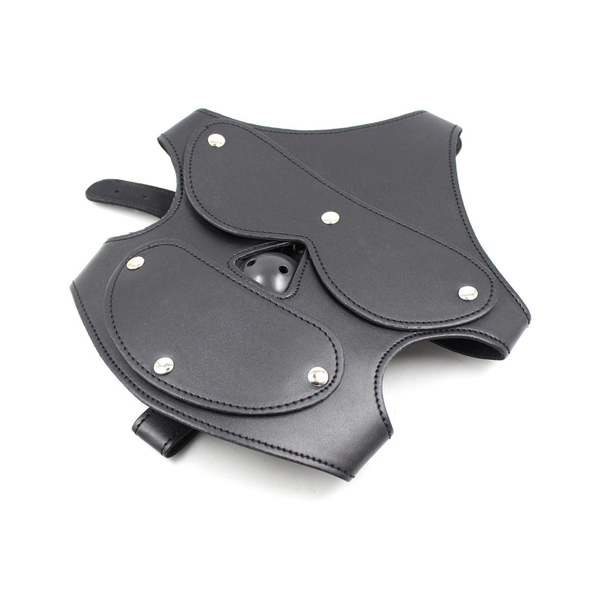 Black erotic strap mask