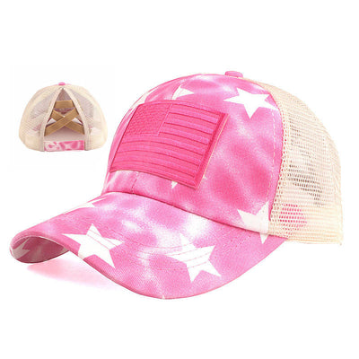 NATIONAL FLAG EMBROIDERED BASEBALL CAP - versaley