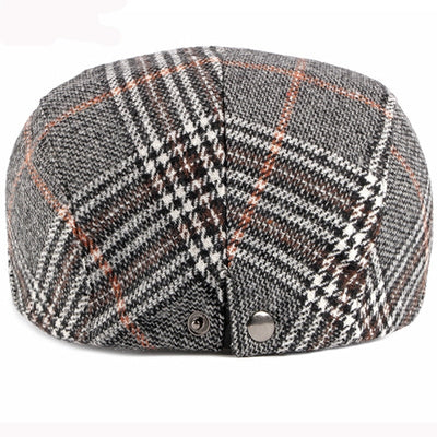 "Scholes" Tartan Cotton Flat Cap - versaley