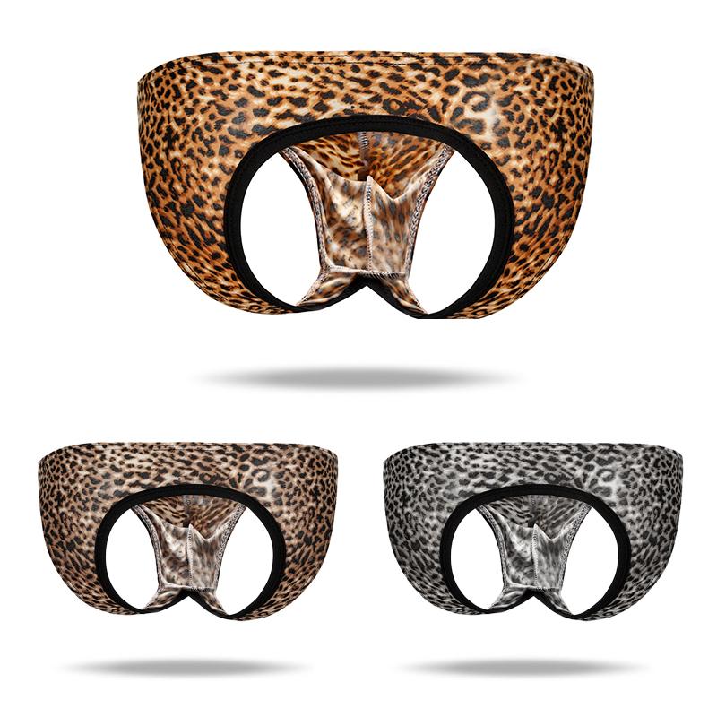 Ice Silk Hollow Sexy  Leopard Panties - versaley