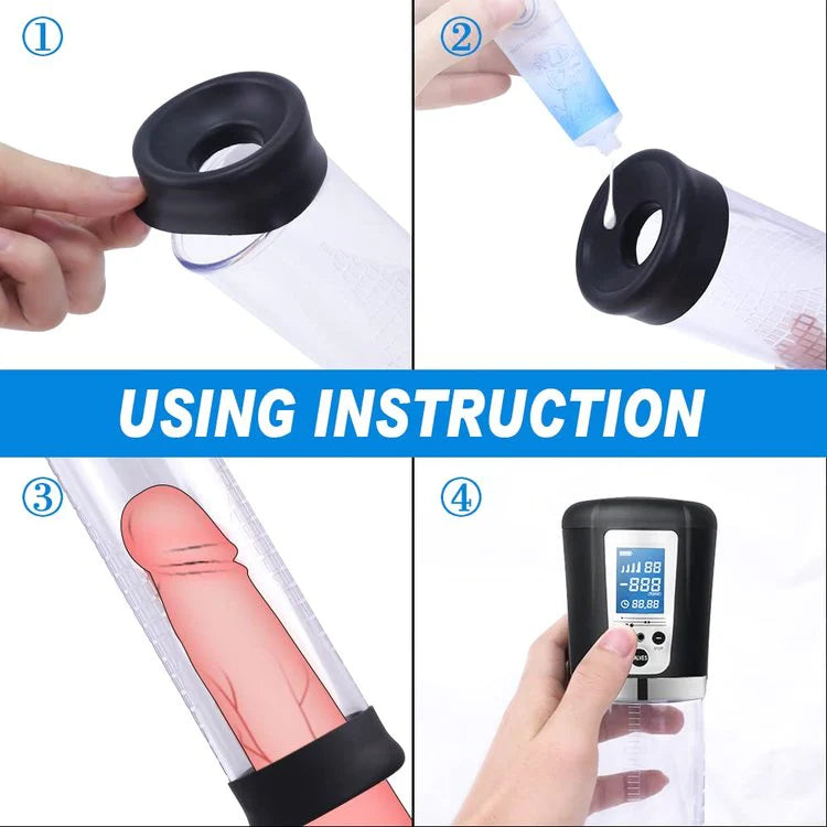 Male penis trainer negative pressure vacuum starter