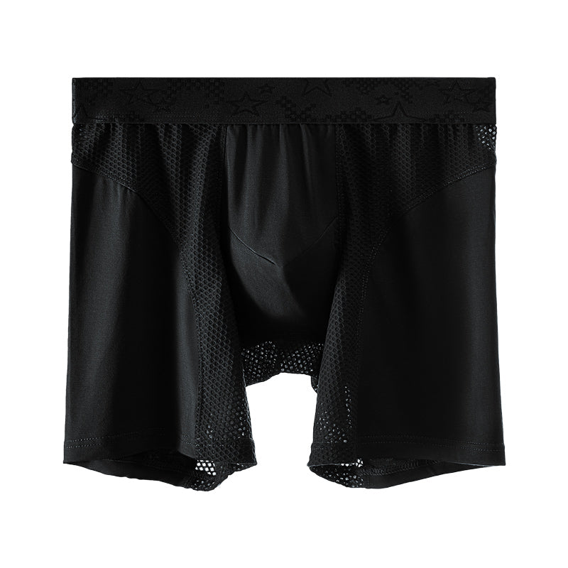 Big Size Anti Abrasion Leg Antibacterial Inner Mesh Breathable Men's Underwear - versaley