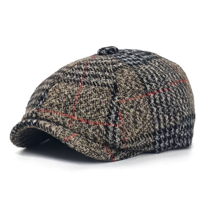 "Landek" Newsboy Wool Cap - versaley