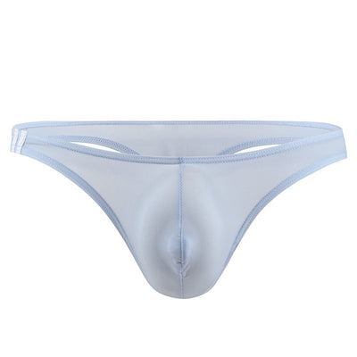 Men's U Convex Pouch Ice Silk Thongs - versaley