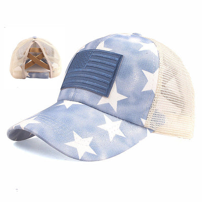 NATIONAL FLAG EMBROIDERED BASEBALL CAP - versaley