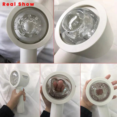 Men's exercise hair dryer airplane cup silicone masturbator