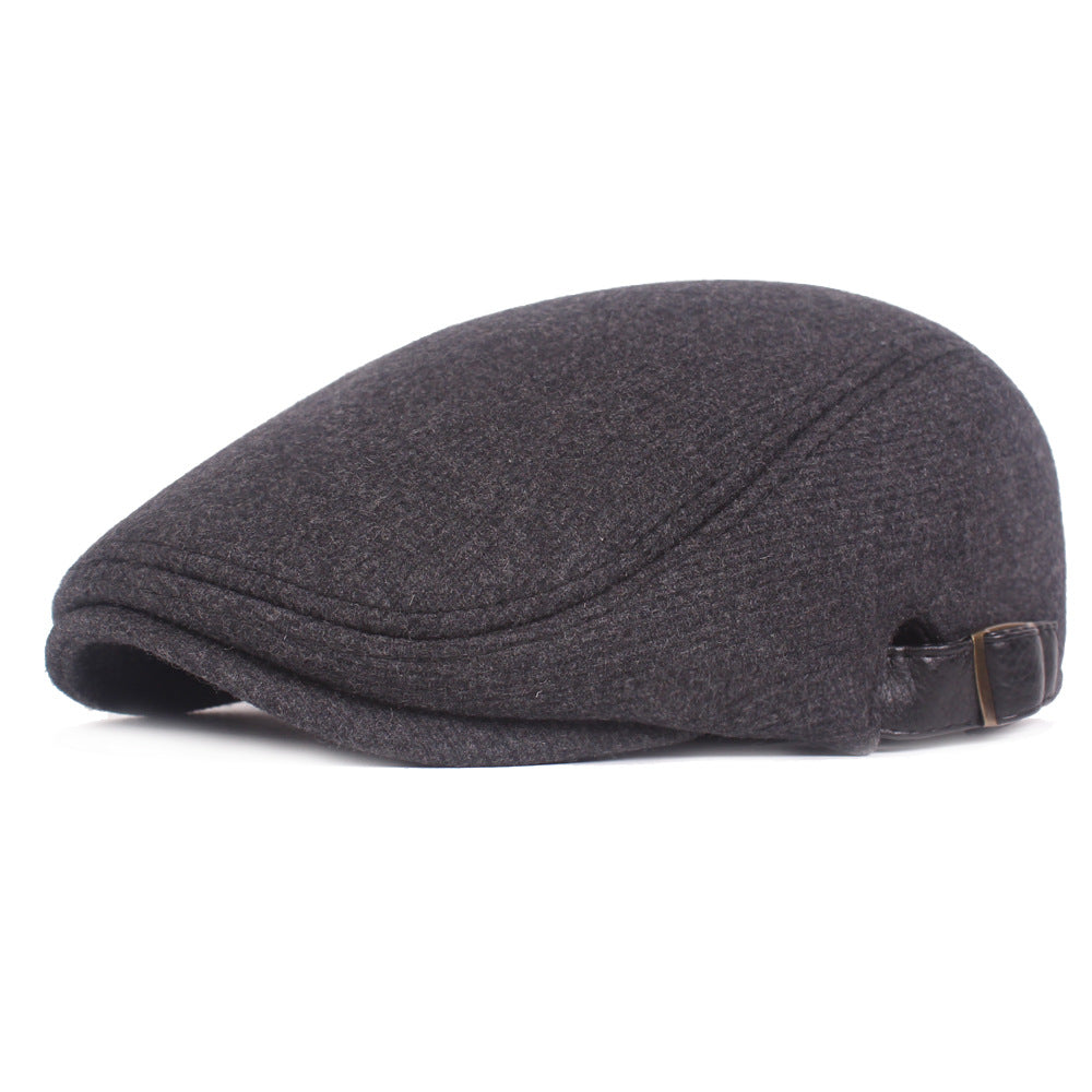 "Hansel" Herringbone Wool Flat Cap - versaley