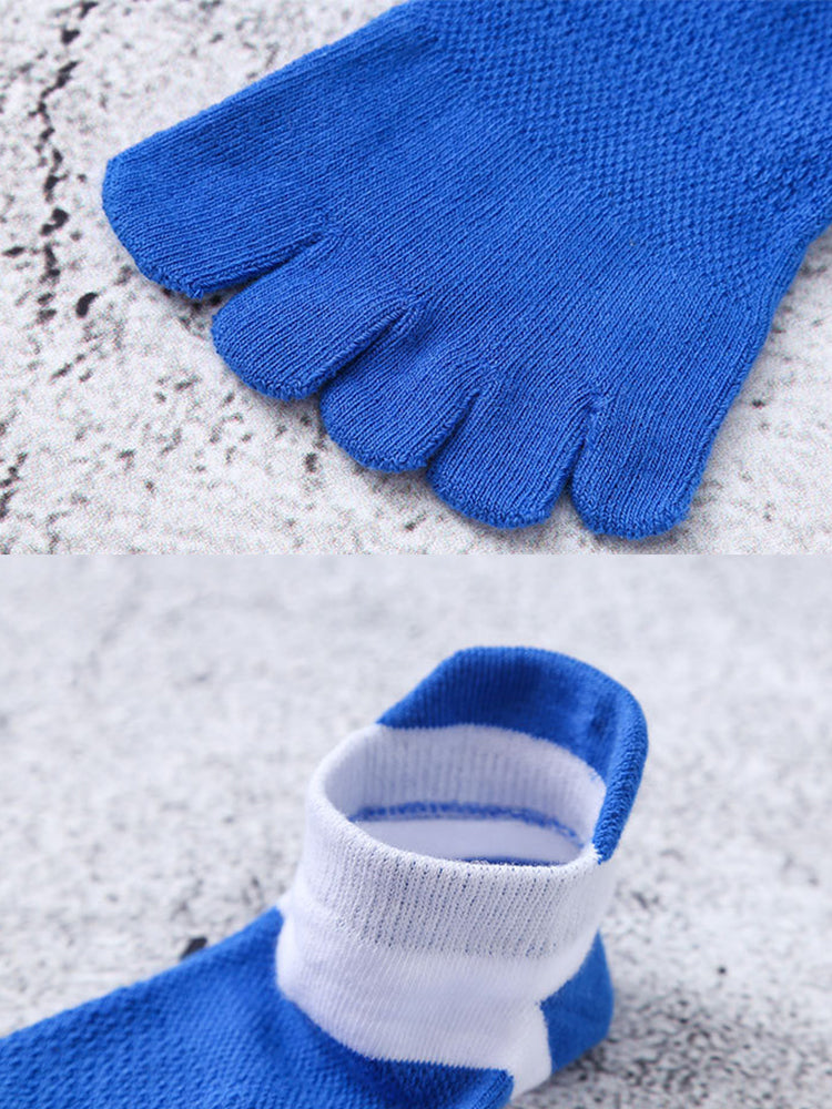 Men's Mesh Breathable Fun Quarter Toe Socks