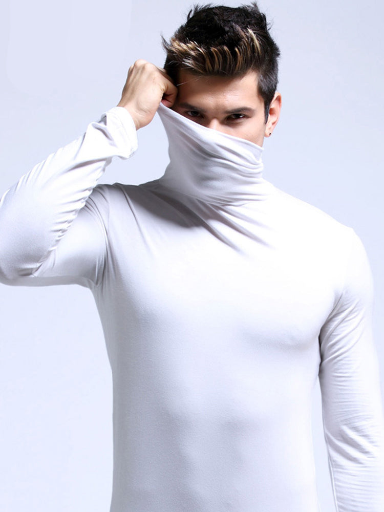 Men's Turtleneck Thermal Top Base Layer Shirts