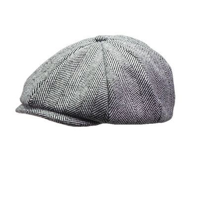 Newsboy Cap Wool British Style Vintage Flat Cap - versaley