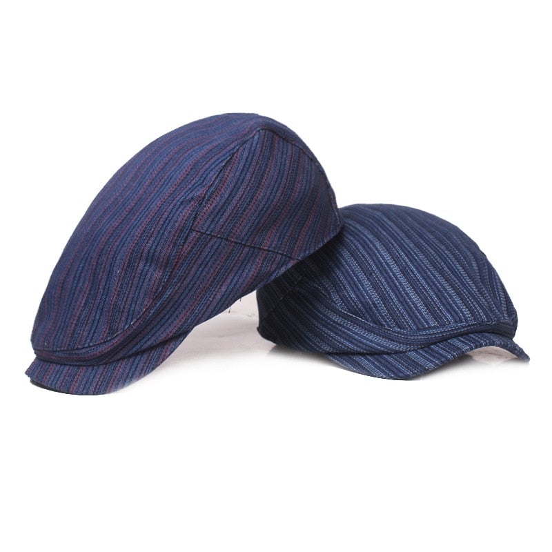 "NY-Havana" Striped Cotton Cap - versaley