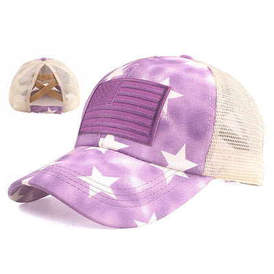 NATIONAL FLAG EMBROIDERED BASEBALL CAP - versaley