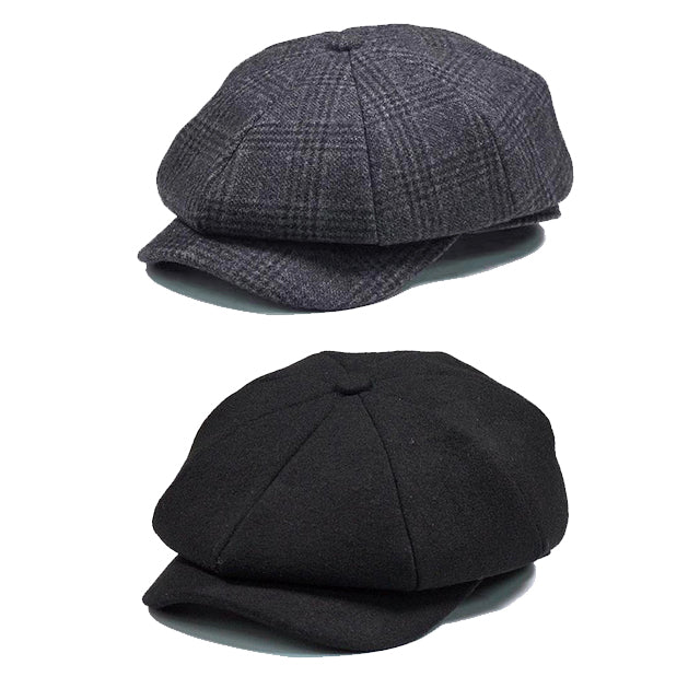 Newsboy Cap Wool British Style Vintage Flat Cap - versaley