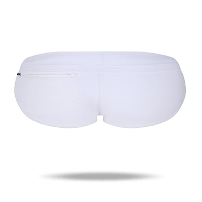 Men's Beach Board Pouch Swimsuit Brief   with Zipper Pockets - versaley