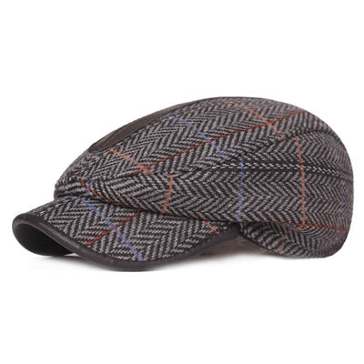 "Royce" Herringbone Wool Cap - versaley