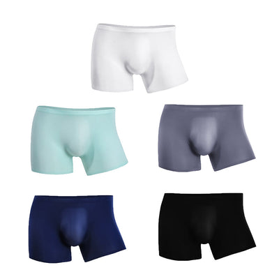 3 Pack Cool Trackless Thin Pouch Men's Boxer Briefs - versaley