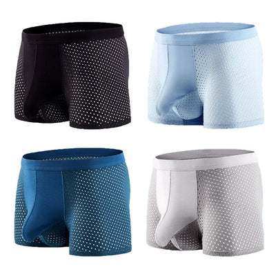 4 Pack Mesh Breathable Ball Hammock Underwear - versaley