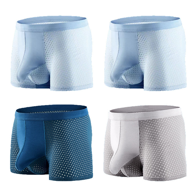 4 Pack Mesh Breathable Ball Hammock Underwear - versaley