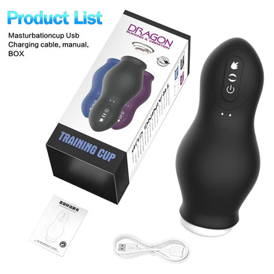 Rechargeable suck masturbation massage airplane Cup glans trainer for men