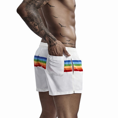 Rainbow Striped Board Shorts