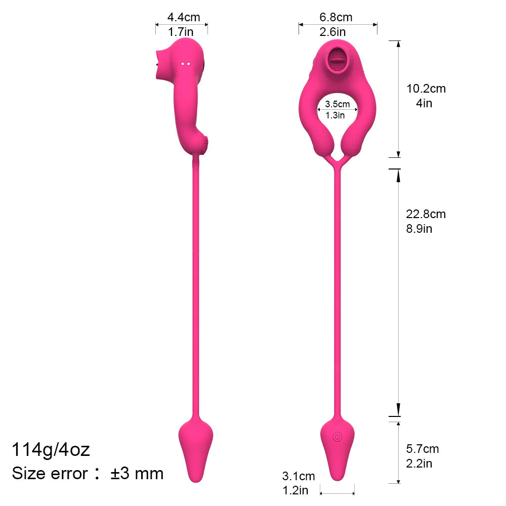 Couples of sexual products resonance remote control locking spermatic ring pussy licking device for men