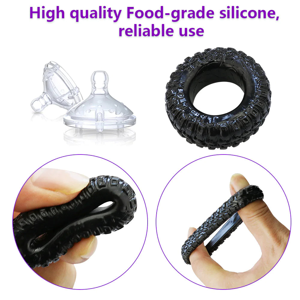 Shaped energy hardening wheel ring lock ring male masturbation