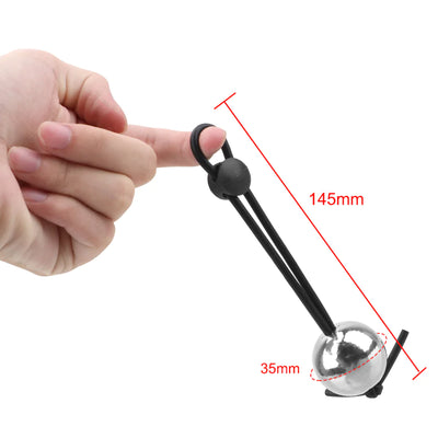 Cock Ring Sex Toys for Men Metal Ball Penis Extender Stretcher Penis Sleeve Enlargement Weight Stretcher Extender