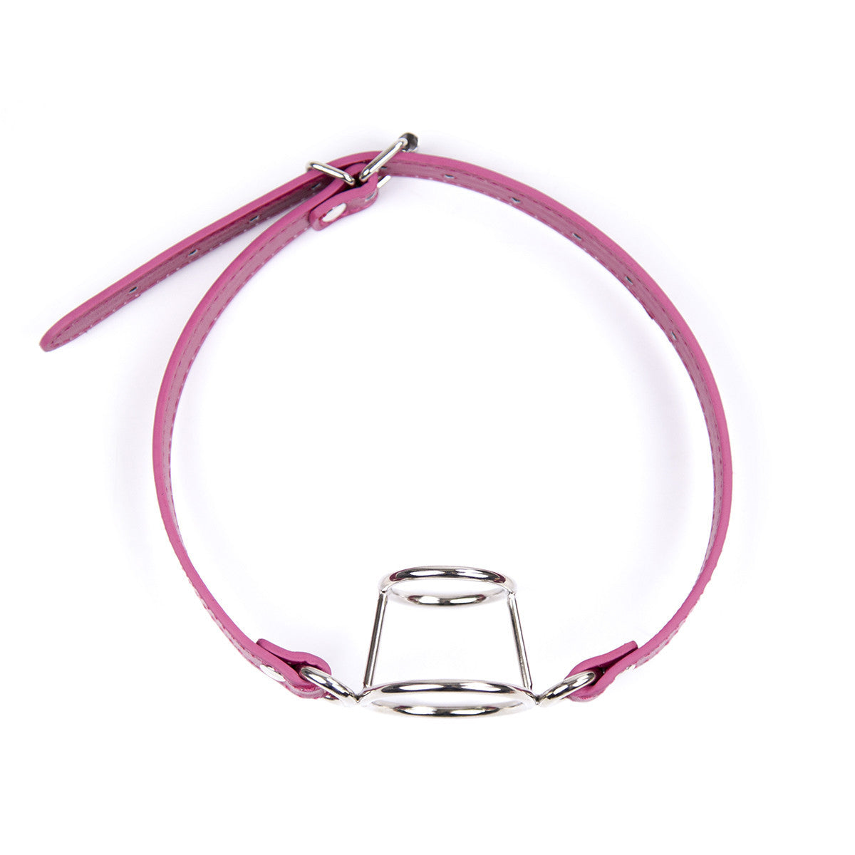 Metal Ring Plug Leather Double Ring Mouth Ball