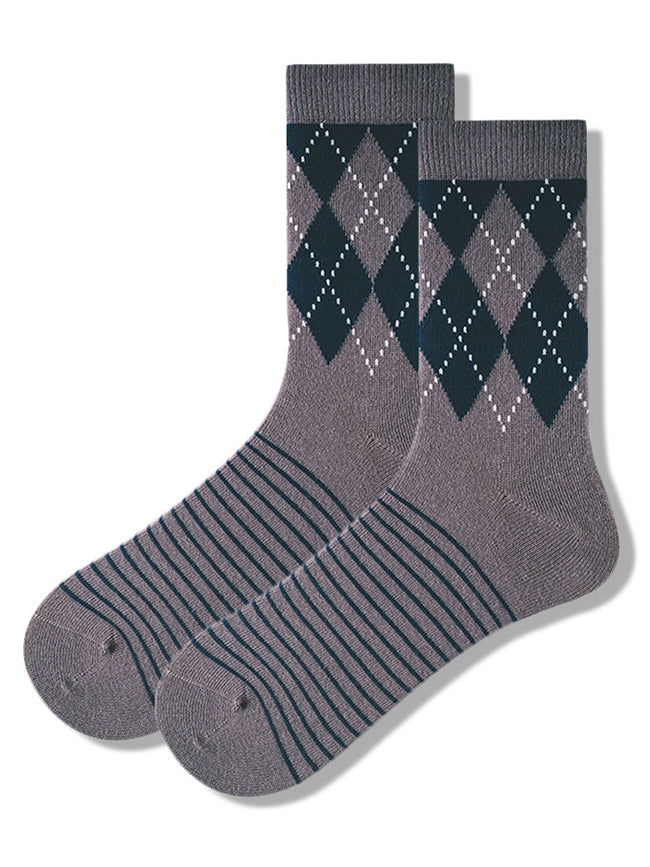 5 Pack Men's Vintage Diamond Socks