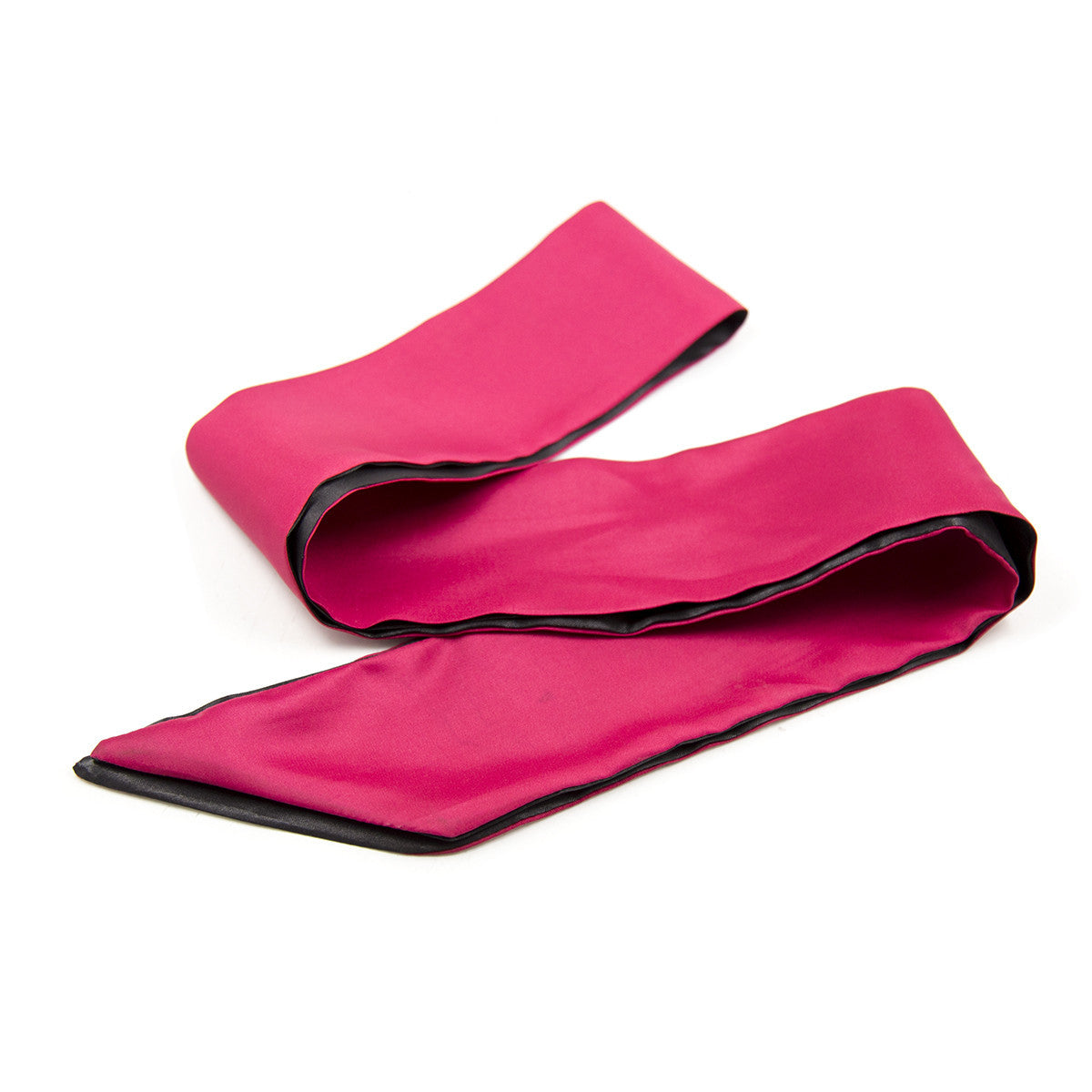Black/rose red double-sided eye mask