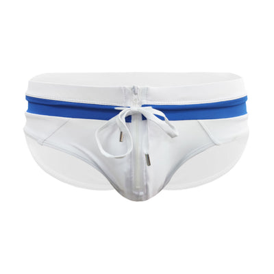 Sexy Open Front Zipper Style Mens Swimsuit  Brief
