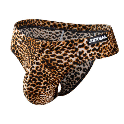 Ice Silk Men's Leopard Thong - versaley