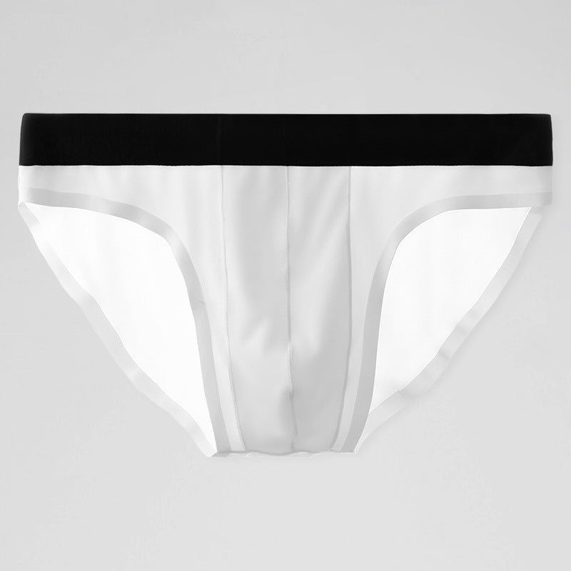 New Ice Silk Seamless Solid Color Men's Brief