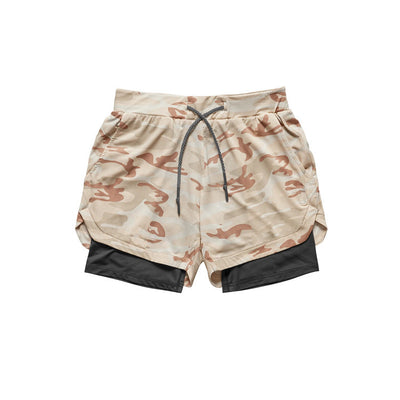 Quick Drying Men's Double Skinny Sports Shorts - versaley