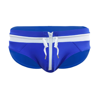 Sexy Open Front Zipper Style Mens Swimsuit  Brief