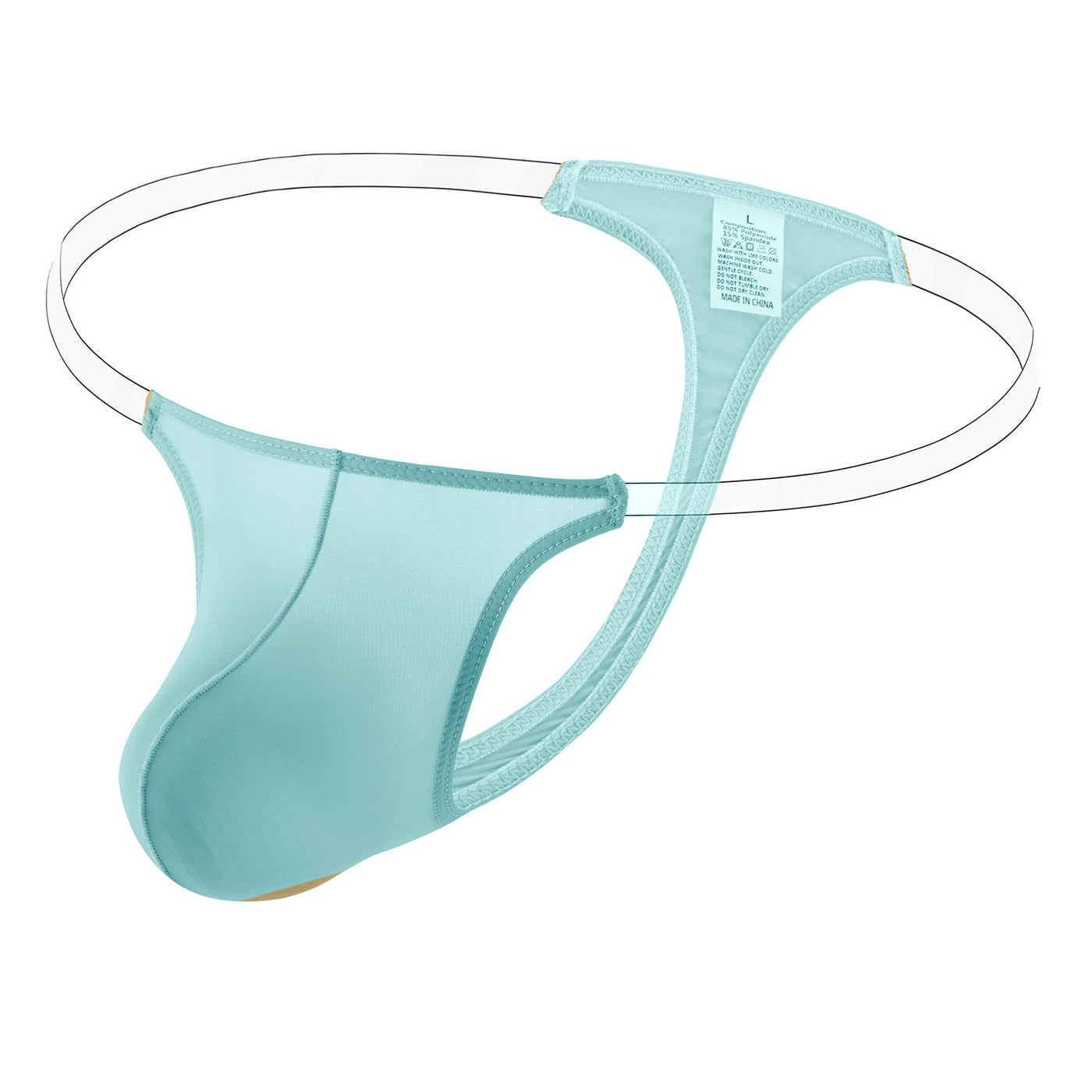 Sexy Translucent Elastic Nylon Men's Thong