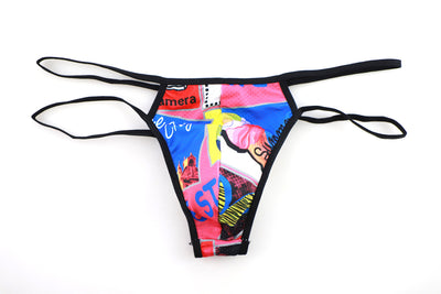 Fashion Sexy Printing Men's Thong - versaley