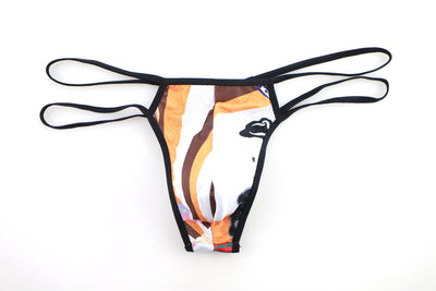 Fashion Sexy Printing Men's Thong - versaley