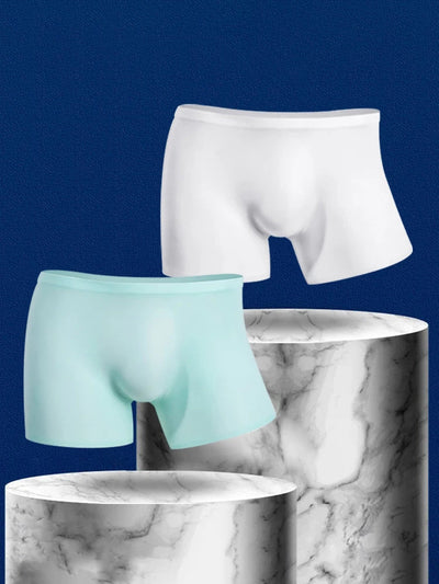 3 Pack Cool Trackless Thin Pouch Men's Boxer Briefs - versaley