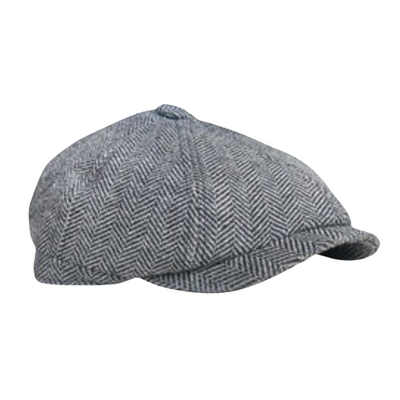 Tommy Shelby Peaky  Newsboy Hats Vintage Herringbone Octagon Cap - versaley