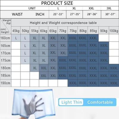 2021 Men's Ice Silk Breathable Underwear - versaley