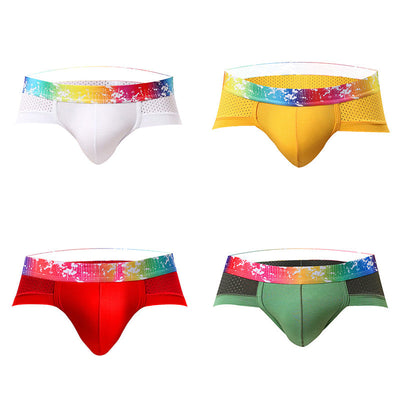 4 Pack Breathable Modal U-convex Pouch Briefs - versaley