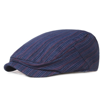 "NY-Havana" Striped Cotton Cap - versaley