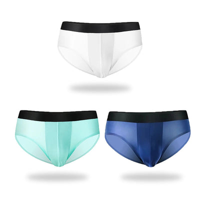 3 Pack Double Layer Silk Snug-fit Men's Underwear - versaley