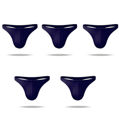 5 Pics Newest Superior Ice Silk Cool Comfortable Men's Thong - versaley