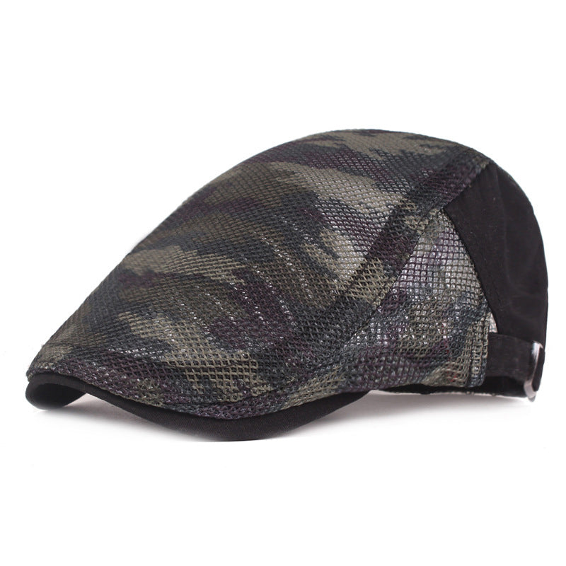 Summer mesh breathable camouflage forward duck tongue cap - versaley