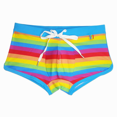 Baby Blue Rainbow Swim Trunks